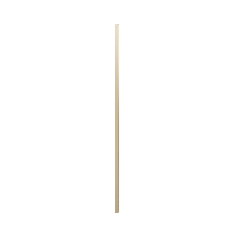 Cutout image of Crosswater Clear 6 Brushed Brass 25mm Shower Door Extension Profile